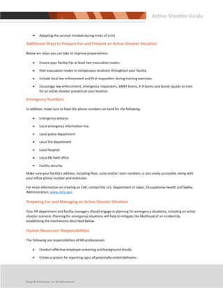 How to prepare your business for an active shooter | PDF