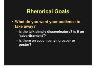 How To Present An Academic Paper