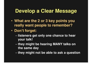 How To Present An Academic Paper