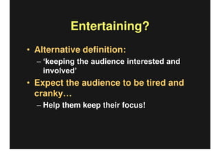 How To Present An Academic Paper