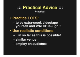 How To Present An Academic Paper