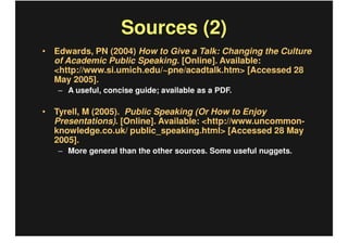 How To Present An Academic Paper