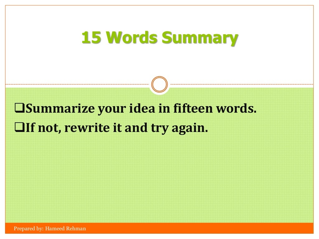 How to present a topic/presentation?