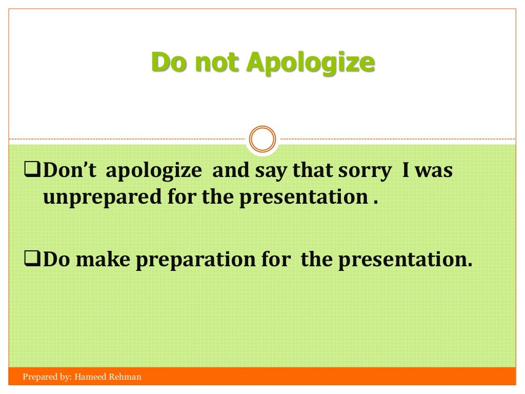 How to present a topic/presentation?