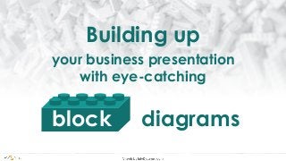 your business presentation
with eye-catching
Building up
block diagrams
 