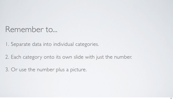 How to present data and statistics visually