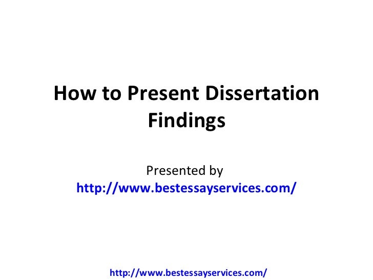 Dissertation research findings