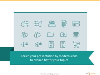 Enrich your presentation by modern icons
to explain better your topics
 