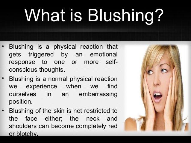 the meaning of blushing