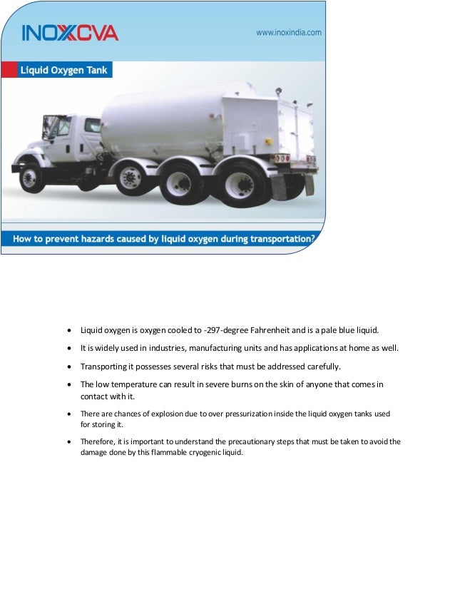 How to prevent hazards caused by liquid oxygen during transportation?…
