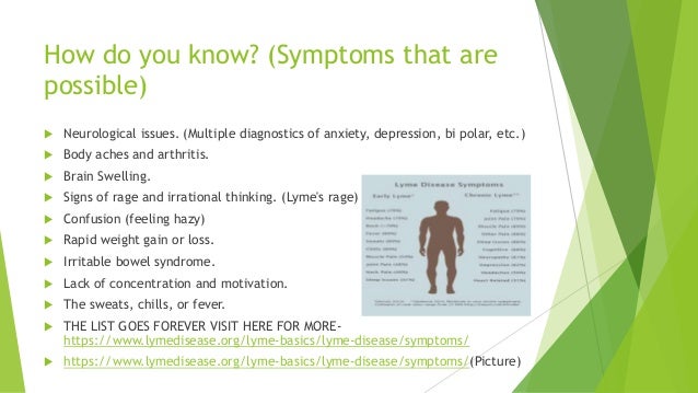 How to prevent, know if you have, and cure Lymes; Disease