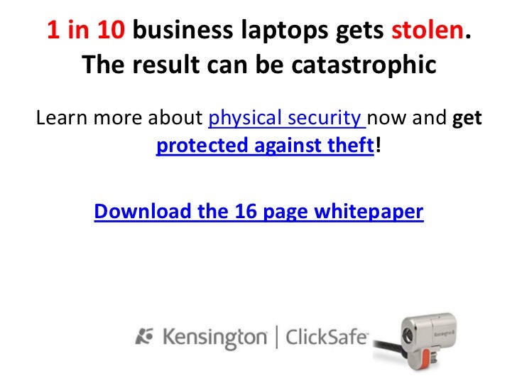 How to prevent laptop theft