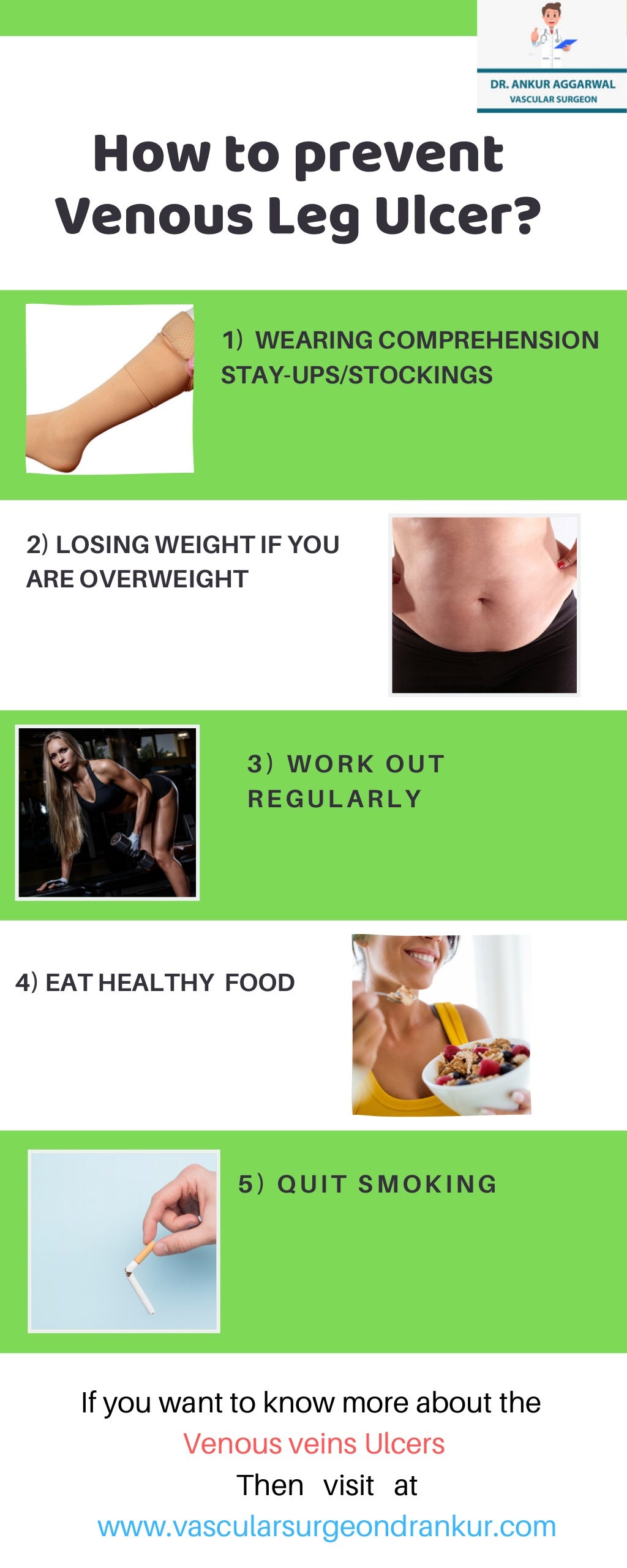 How to prevent venous leg ulcer?