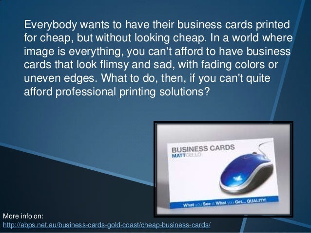 How To Print Cheap Business Cards