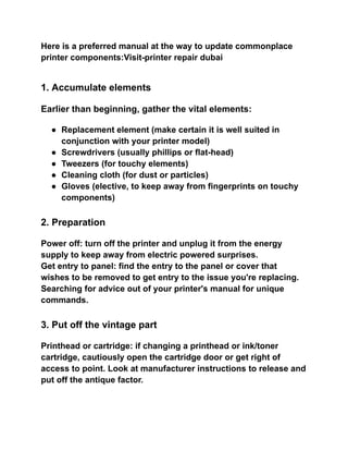 How to Printer Parts and Replacement.pdf