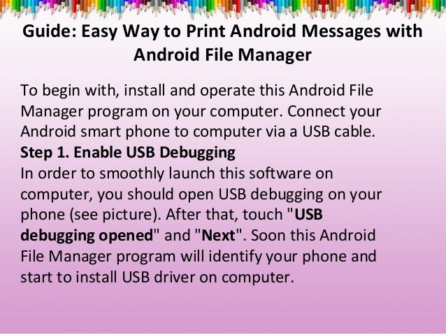 how to print out text messages from android smart phone 3 638