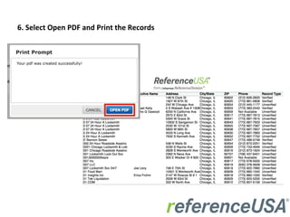 How to Print Records | PDF