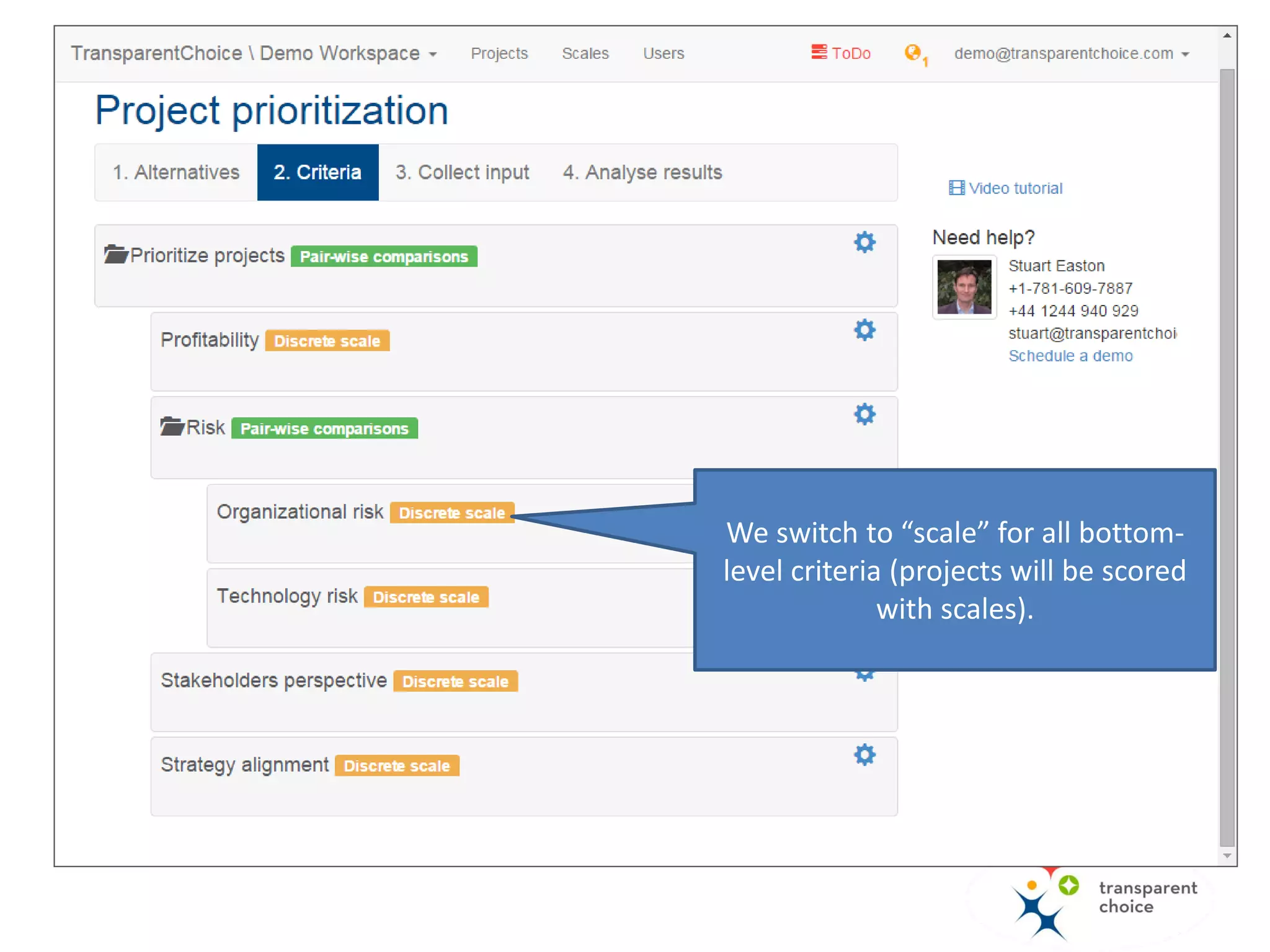 Click “edit” to change
the measurement
option…
 