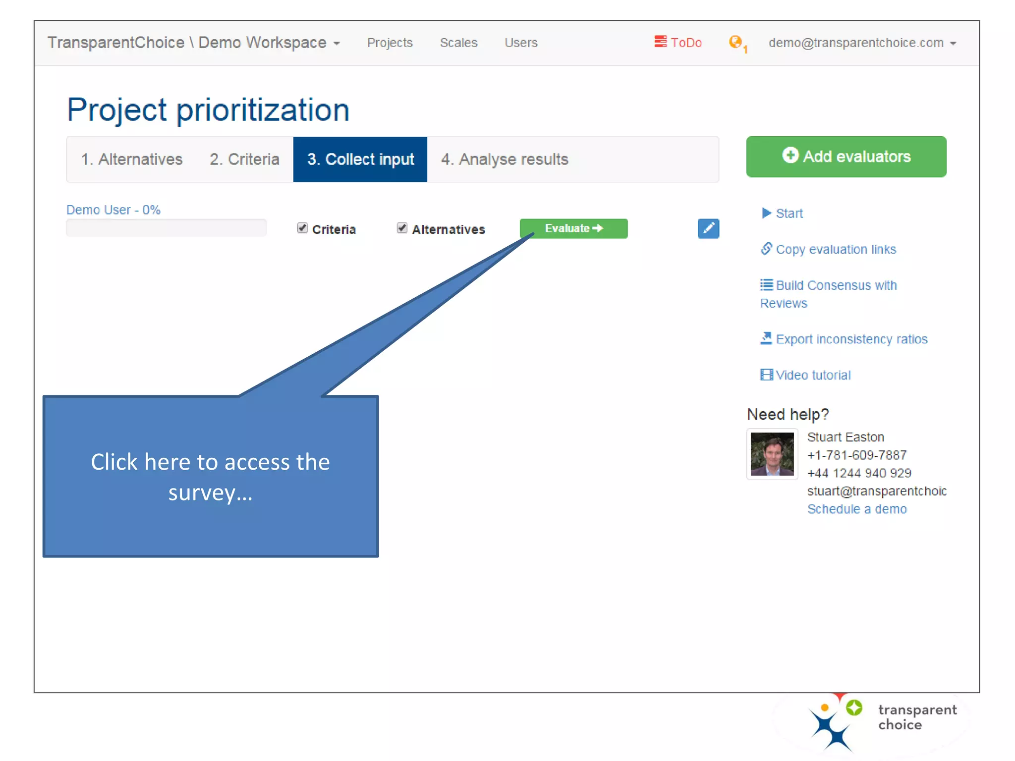 Here you define the type of
the judgments in survey.
 
