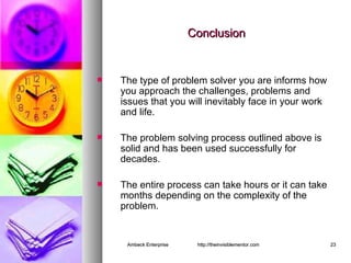 Problem Finish How To Problem Solve | PPT