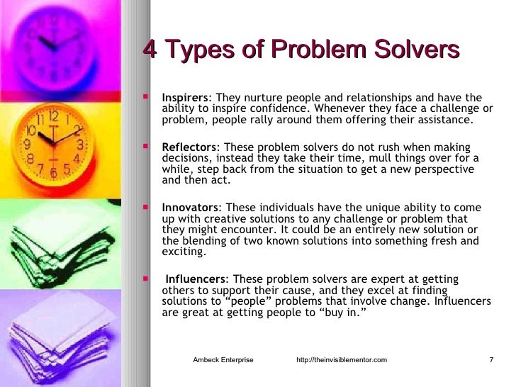 How to problem solve