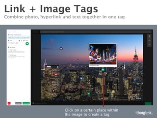 REPLACE IMAGE
UPDATE YOUR IMAGE WITHOUT LOSING TAGS
Click “Replace image” and choose new ﬁle
 
