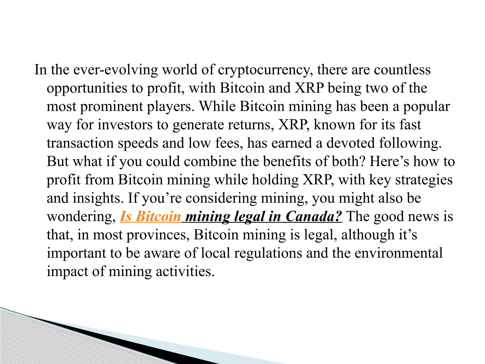 How to Profit from Bitcoin Mining While Holding XRP_Tips and Insights.pptx