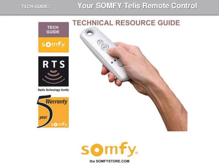 Somfy 74300 remote control programming