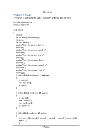 How to program in c++ with 100 examples | PDF
