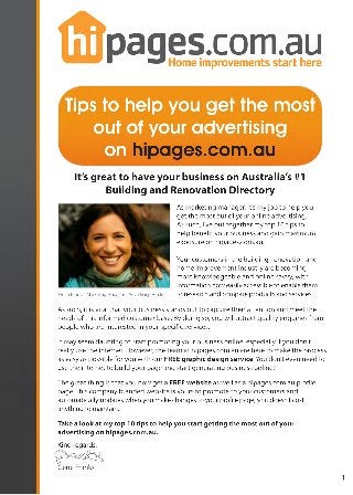 Tips to help you get the most out of your advertising on hipages