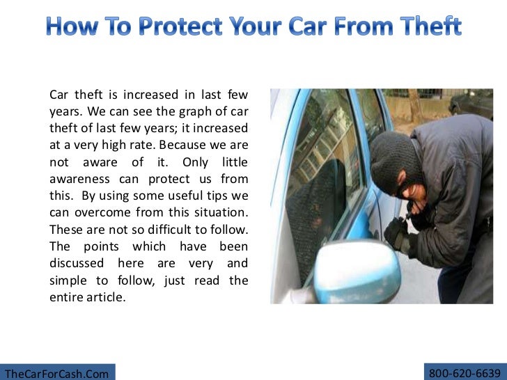 How to protect your car from theft