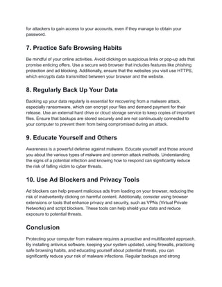 How To Protect Your Computer From Malware Effective Strategies Pdf