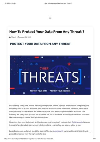 How To Protect Your Data From Any Threat.pdf