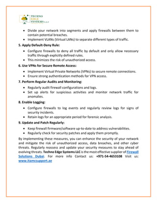 How To Protect Your Network with Firewall Security? | PDF