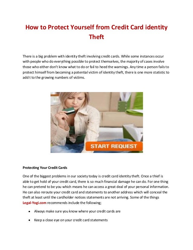 How to Protect Yourself From Credit Card Identity Theft