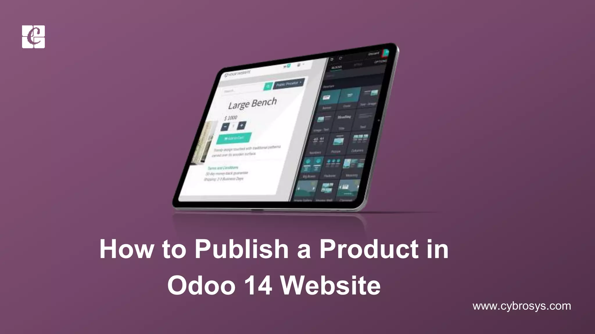 www.cybrosys.com
How to Publish a Product in
Odoo 14 Website