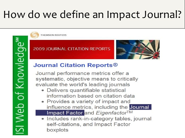 How to publish in journals with impact