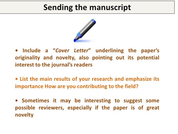 Cover letter scientific paper