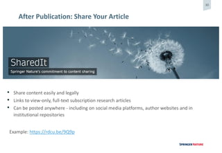 How to publish - Springer Nature