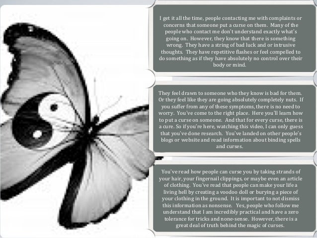 How to put a curse on someone