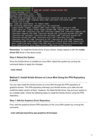 How to Quickly Install Nvidia Drivers on Linux Mint 22.pdf