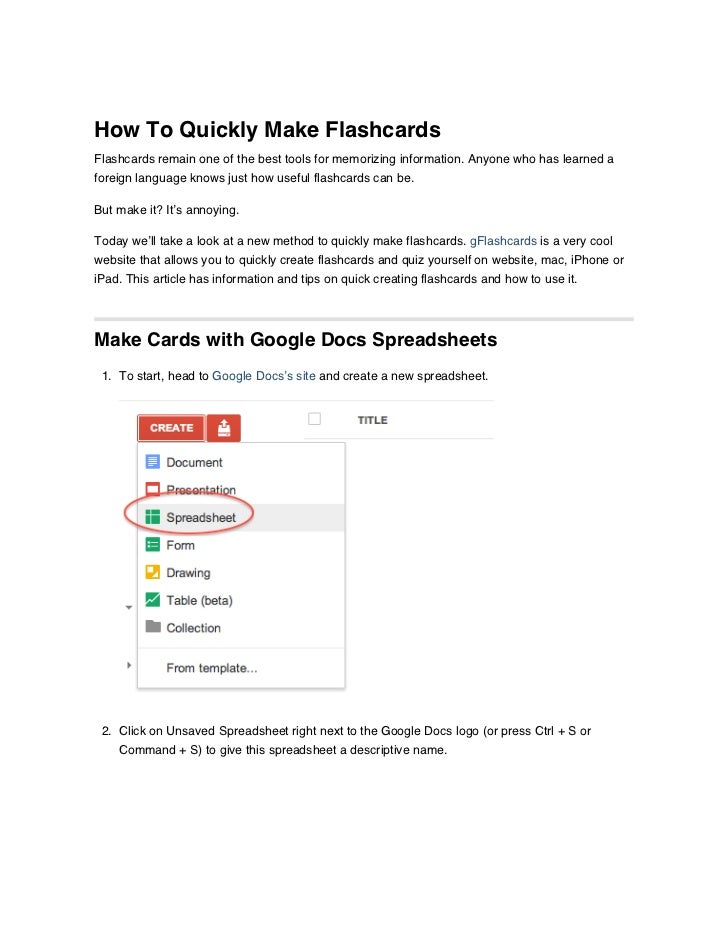 How To Quickly Make Flashcards