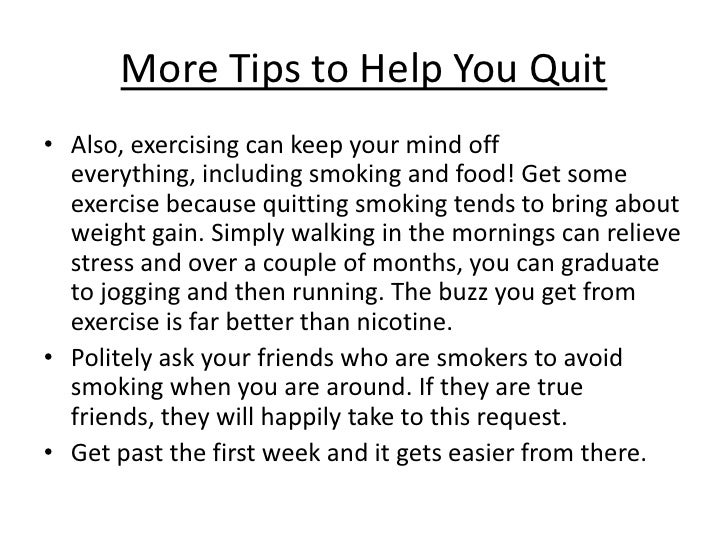 essay how to quit smoking