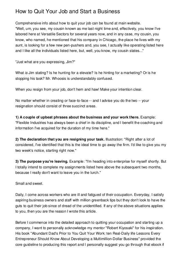 how to quit your job and start a business quitting a job you just started