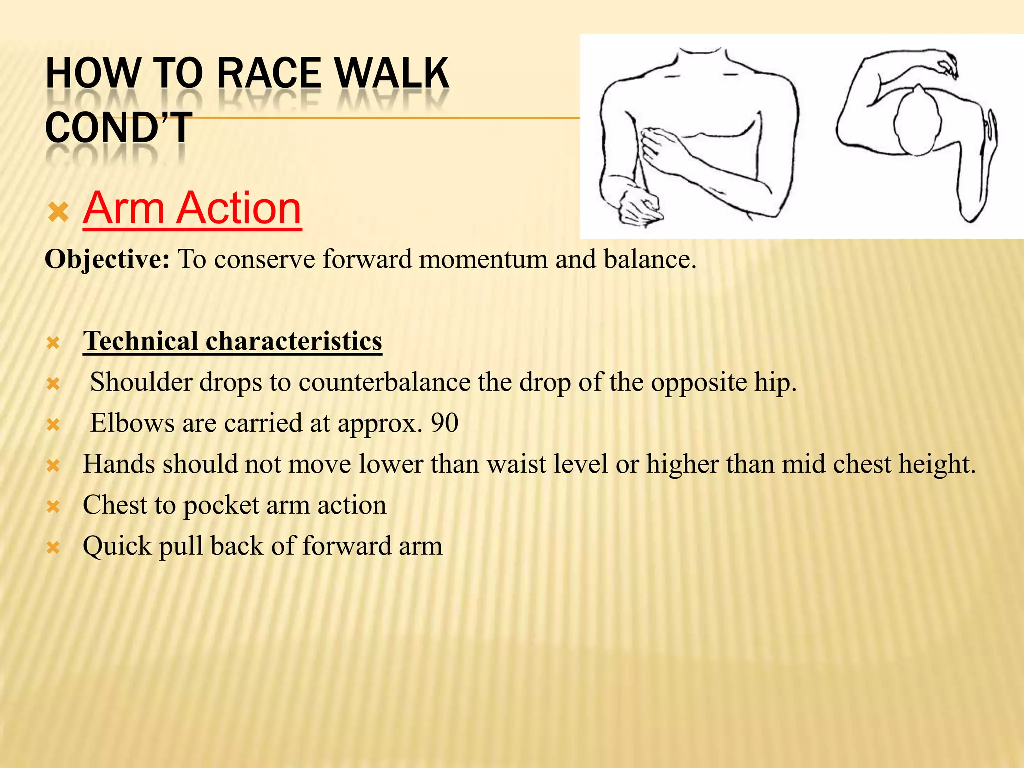 How to race walk | PPTX | Foot Health | Diseases and Conditions