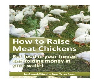 How to Raise Meat Chickens           ©2009 Scott   Kelland




Page 1 of 76                 Free Stuff from New Terra Farm
 