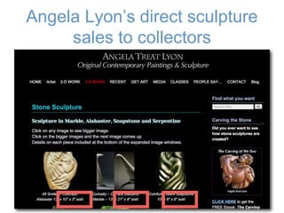 Angela Lyon’s direct sculpture
sales to collectors
19
 