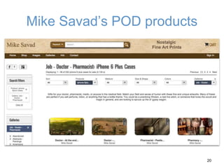 Mike Savad’s POD products
20
 