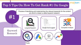 How to Rank #1 on Google? | Top 5 Tips to Rank on Google | How to Rank Higher on Google| Simplilearn
