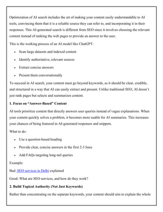 Mastering AI Search Optimization: Rank in ChatGPT & Beyond | PDF